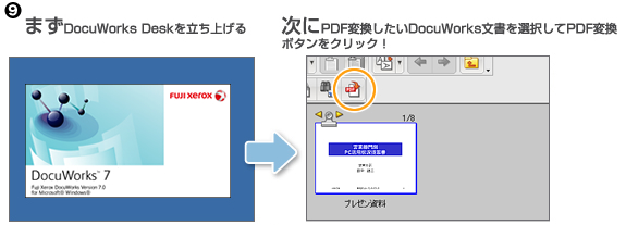 PDF変換機能で社外とのやりとりもカンタン便利に！