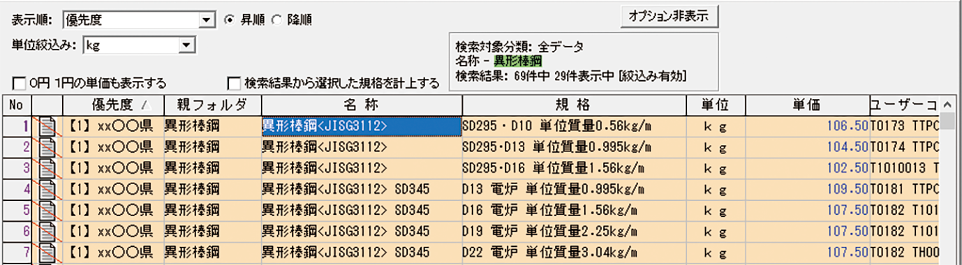  欲しいデータを素早く検索！